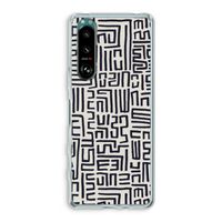 Moroccan Print: Sony Xperia 5 III Transparant Hoesje