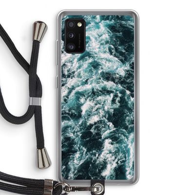Zee golf: Samsung Galaxy A41 Transparant Hoesje met koord