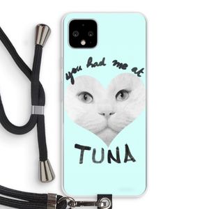 You had me at tuna: Pixel 4 XL Transparant Hoesje met koord