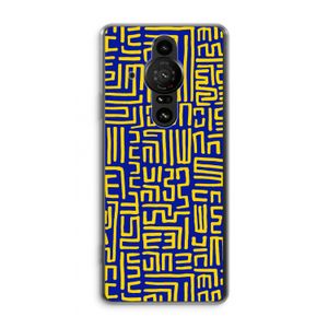 Majorelle Blue Print: Sony Xperia Pro-I Transparant Hoesje