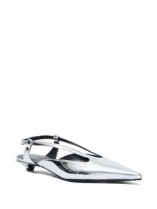 Proenza Schouler escarpins en cuir à bride arrière 20 mm - Argent