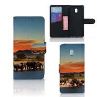 Xiaomi Redmi 8A | Telefoonhoesje | Met pasjeshouder | Olifanten