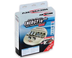 Ansmann Energy 16 plus Batterijlader NiCd, NiMH AAA (potlood), AA (penlite), C (baby), D (mono), 9 V (blok)