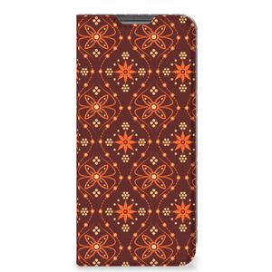 OPPO A96 | A76 Hoesje met Magneet Batik Brown