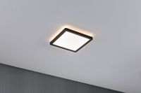 Paulmann 71000 P Atria Shine 11,2W 3000K 190x190 sz Ks LED-plafondlamp LED 11.2 W Zwart - thumbnail
