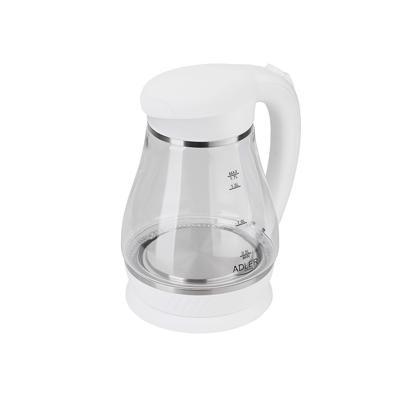 Adler AD 1274 B waterkoker 1,7 l Wit, Transparant 2200 W