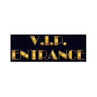 Deurbord VIP entree - karton - 20 x 55 cm - Feestartikelen - Feestdecoratievoorwerp - thumbnail