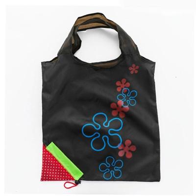 2 PC'S creatieve aardbei winkelen herbruikbare vouwen herbruikbare kruidenier Shopping Bag (zwart)