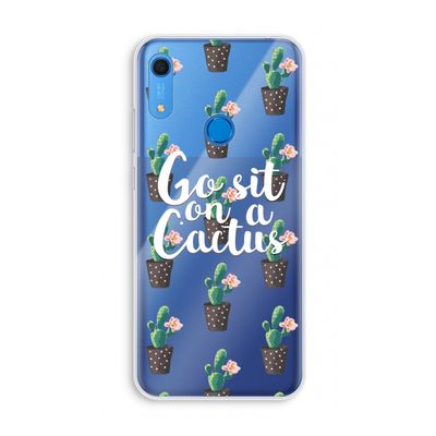 Cactus quote: Huawei Y6s Transparant Hoesje