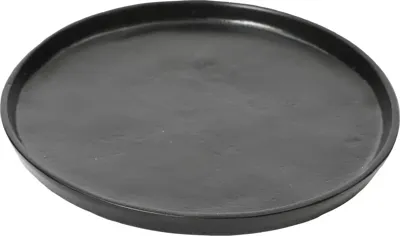 Decoris decoratiebord aluminium rond 30.5x2.5cm zwart