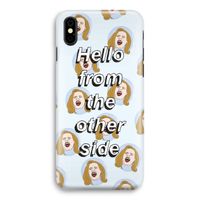 Hello: iPhone X Volledig Geprint Hoesje Hello: iPhone X Volledig Geprint Hoesje