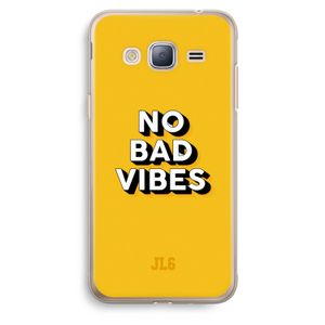 No Bad Vibes: Samsung Galaxy J3 (2016) Transparant Hoesje