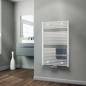 Handdoekradiator HSK Line | 75x121.5 cm | CV en/of electrische werking | Wit