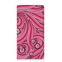 Samsung Galaxy A51 Bookcase Swirl Pink