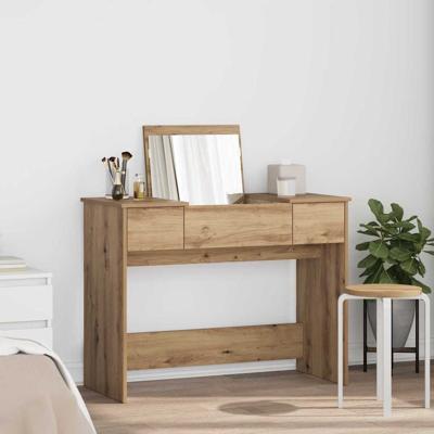Plafondtafel met lade artisanaal eikenkleurig 100 x 45 x 76 cm