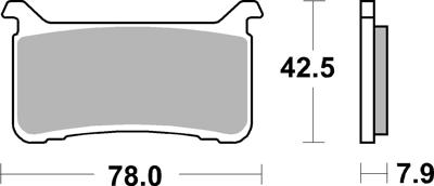 BREMBO Remblokken, voor de moto, Road/Sport Gesinterd Metaal 07HO63SR
