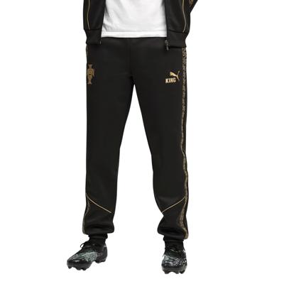 PUMA Portugal Pantera Negra Pre-Match Trainingsbroek Zwart Goud