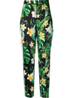 Philipp Plein pantalon à imprimé Hawaii - Vert