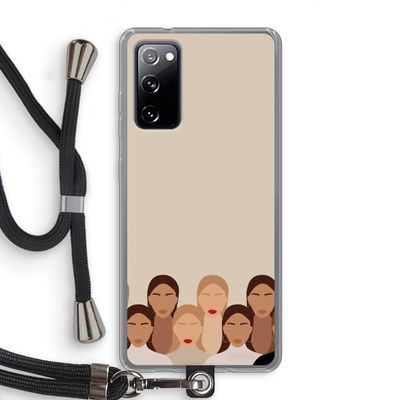 Girls girls girls: Samsung Galaxy S20 FE / S20 FE 5G Transparant Hoesje met koord