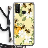 No flowers without bees: Huawei P Smart (2020) Transparant Hoesje met koord