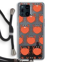 Krab: Oppo Find X3 Transparant Hoesje met koord