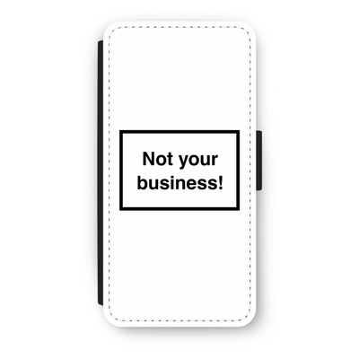 Not your business: iPhone SE 2020 Flip Hoesje