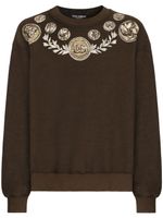 Dolce & Gabbana sweat en coton à imprimé graphique - Marron - thumbnail