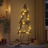 Kerstboom met standaard Bruin 180 cm Massief teakhout