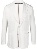 Canali blazer cintré à simple boutonnage - Gris