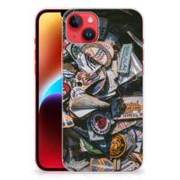 iPhone 14 Plus | Siliconen hoesje | met foto Badges