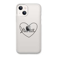 Friends heart black: iPhone 13 Transparant Hoesje Friends heart black: iPhone 13 Transparant Hoesje