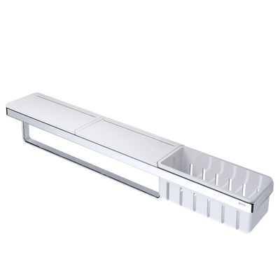 Planchet met Handdoekrek en Douchemand Geesa Frame Wit Chroom Geesa