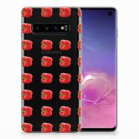 Samsung Galaxy S10 | Siliconen Case | Paprika Red