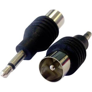 BKL Electronic 1102007 Jackplug-Coax-adapter Aansluitingen: Jackplug-stekker 3,5 mm, Coax-stekker IEC 1 stuk(s)