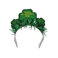 Happy St. Patricks day diadeem/haarband voor volwassenen - thumbnail
