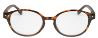 Melleson Optics Leesbril +1.00 Mat Havanna Rond