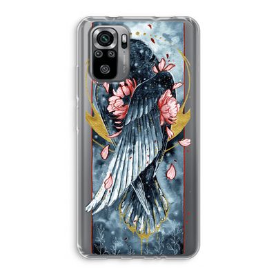 Golden Raven: Xiaomi Redmi Note 10S Transparant Hoesje