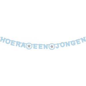 Kraamfeest letterslinger jongen 175 x 11 cm