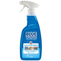 Glasreiniger Blue Wonder Prof glas en interieur spray 1liter | 6 stuks