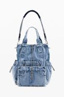 Grote denim rugzak - BLUE - U