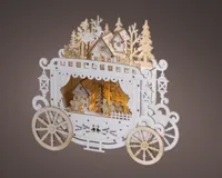 Lumineo LED diorama koets triplex wit 8 x 24,8 x 23,5cm, warm wit