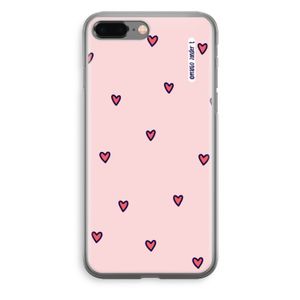 Hartjes: iPhone 8 Plus Transparant Hoesje