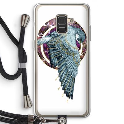 Golden Falcon: Samsung Galaxy A8 (2018) Transparant Hoesje met koord