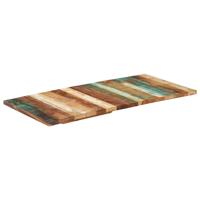 Tafelblad rechthoekig 25-27mm 60x120 cm massief gerecycled hout - thumbnail