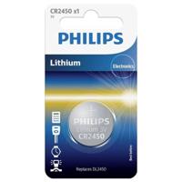 Philips Knoopcel CR2450 3 V 1 stuk(s) Lithium Minicells