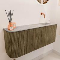 Toiletmeubel Mondiaz Joya Dlux | 101.6 cm | Meubelkleur Dusk | Faye wastafel Glace Wasbak Rechts | Zonder kraangat(en) Toiletmeubel Mondiaz Joya Dlux | 101.6 cm | Meubelkleur Dusk | Faye wastafel Glace Wasbak Rechts | Zonder kraangat(en)