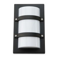 SG Trio Mini LED Wandlamp 10W 3000K mat zwart IP65 IK10 624522