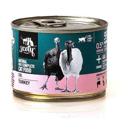 3COTY 08. Turkey - nat kattenvoer - 180g