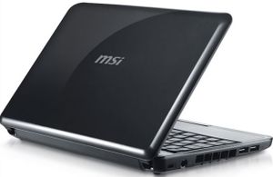 MSI Wind U100-422CA netbook 25,4 cm (10") Intel Pentium Mobile 1 GB DDR2-SDRAM Windows XP Home Edition Zwart