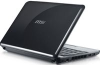 MSI Wind U100-422CA netbook 25,4 cm (10") Intel Pentium Mobile 1 GB DDR2-SDRAM Windows XP Home Edition Zwart - thumbnail